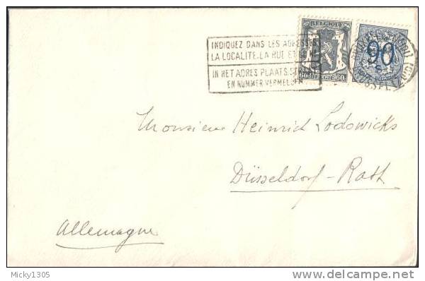 Belgien / Belgium - Umschlag Echt Gelaufen / Cover Used  (R571) - Briefe U. Dokumente