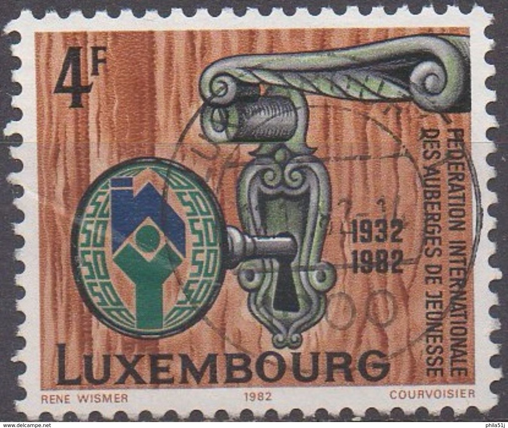 LUXEMBOURG  N°1010__ OBL VOIR SCAN - Gebraucht