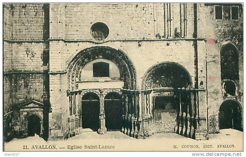 89 - AVALLON - Eglise Saint-Lazare (H. Couron, édit., Avallon, 21) - Avallon