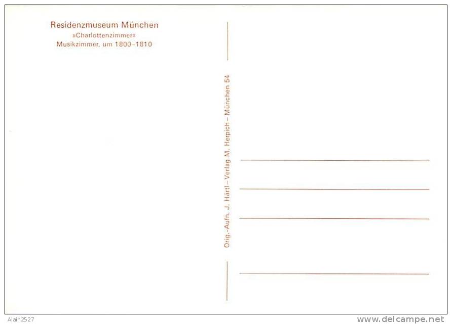 CPM - Residenzmuseum MÜNCHEN - Charlottenzimmer - Musikzimmer, Um 1800-1810    (Verlag M. Herpich) - Muenchen