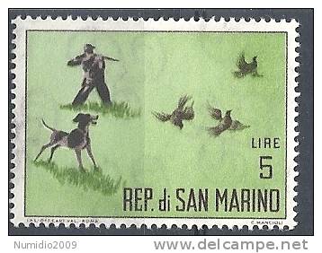 1962 SAN MARINO CACCIA MODERNA 5 LIRE MNH ** - RR9313 - Nuovi