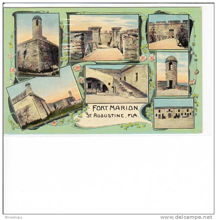Fort Marion St Augustine Florida Multi View - St Augustine