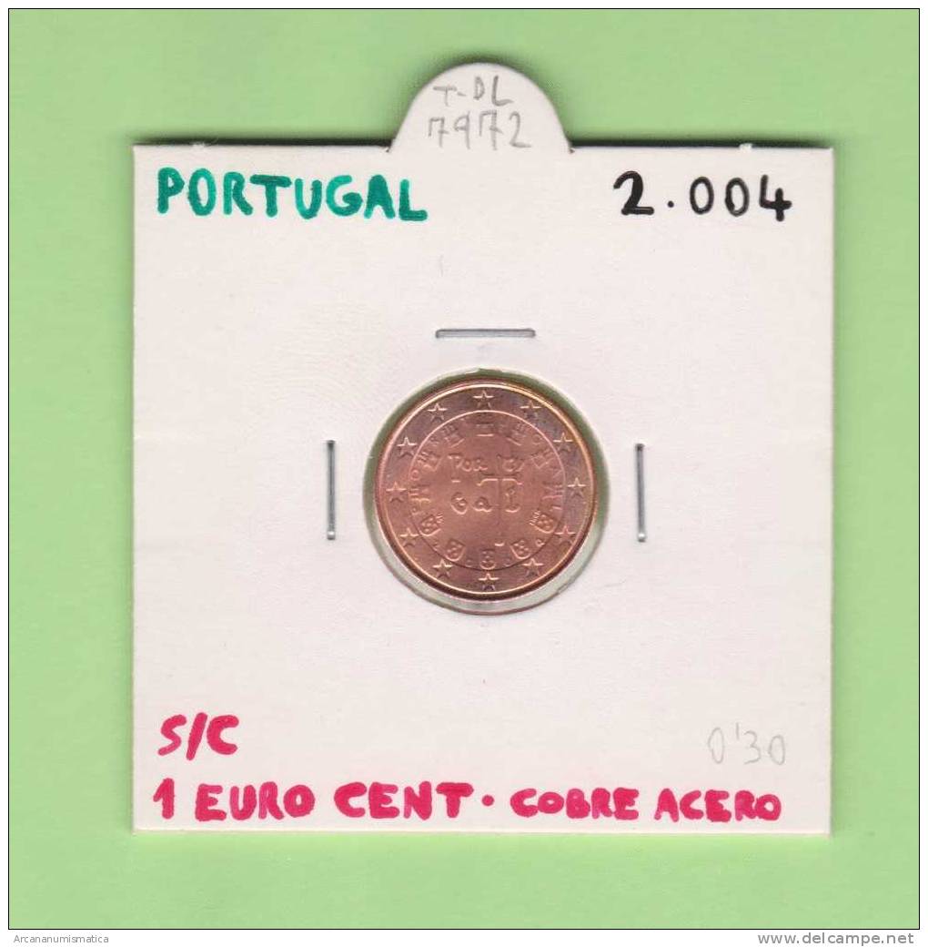 PORTUGAL  1  EURO  CENT   2.004       SC/UNC     DL-7972 - Portugal