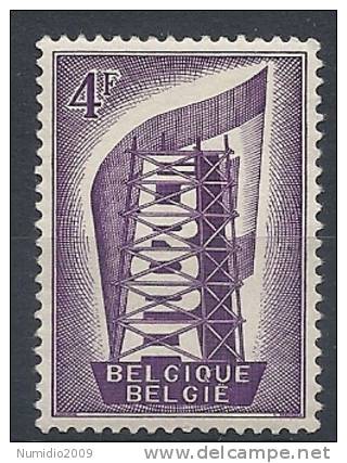 1956 EUROPA BELGIO 4 F MNH ** - 1956