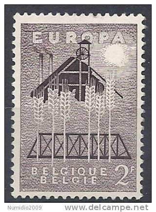 1957 EUROPA BELGIO 2 F MNH ** - 1957