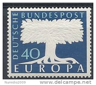1957 EUROPA GERMANIA 40 P MNH ** - 1957