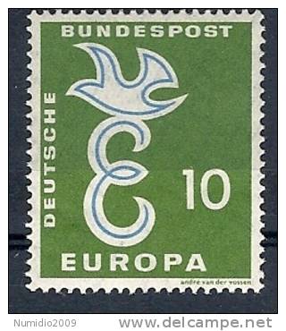 1958 EUROPA GERMANIA 10 P MH * - 1958