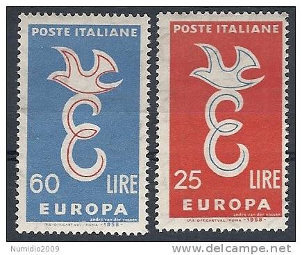 1958 EUROPA ITALIA MH * - 1958