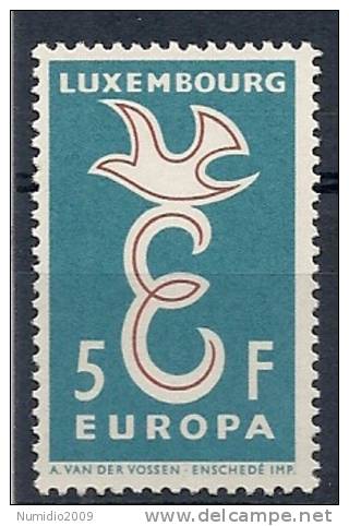 1958 EUROPA LUSSEMBURGO 5 F MH * - 1958