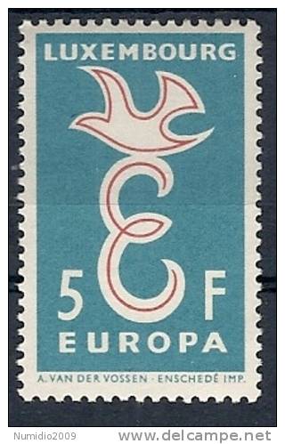 1958 EUROPA LUSSEMBURGO 5 F MNH ** - 1958