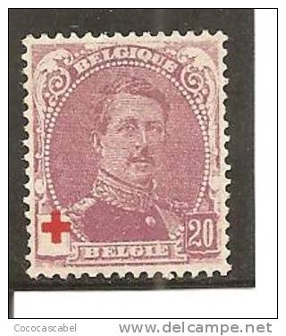 Bélgica - Belgium - Yvert  131 (MH/(*)). - 1914-1915 Red Cross