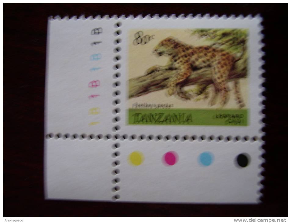 TANZANIA 1984-85 WILDLIFE Definitives REPRINTS By WADDINGTON  80 Cents  MNH. - Tanzania (1964-...)