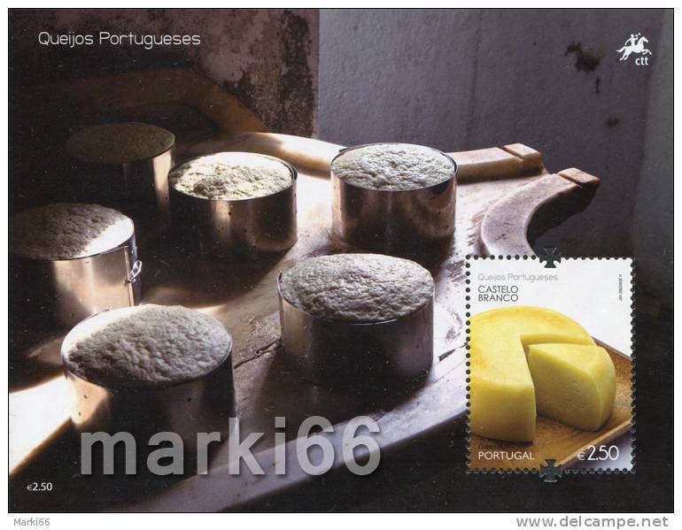 Portugal - 2011 - Portuguese Cheeses - Mint Souvenir Sheet - Unused Stamps