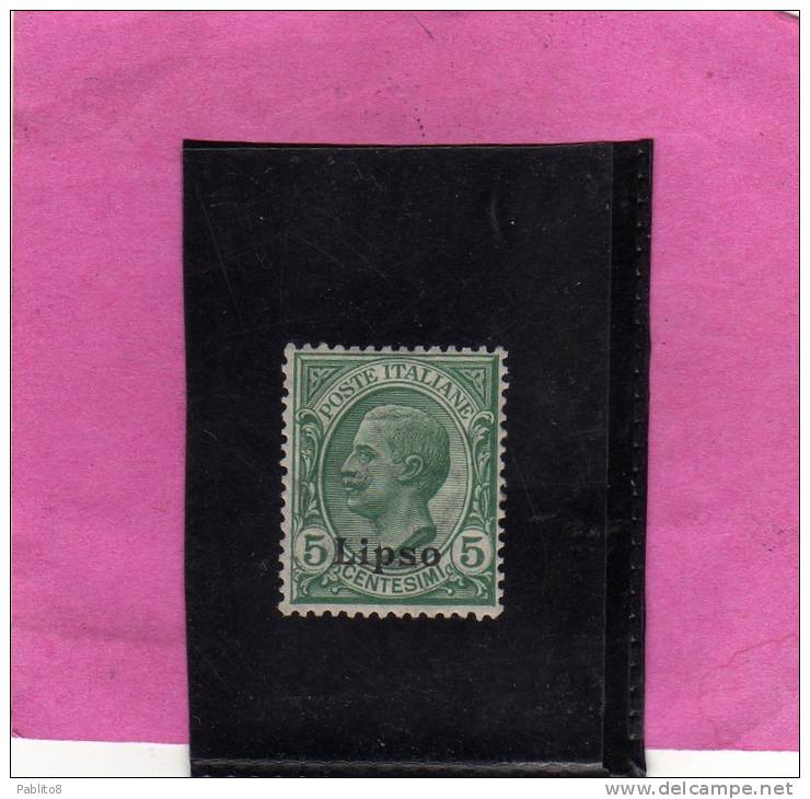 LIPSO 1912 2 C  MNH OTTIMA CENTRATURA - Egeo (Lipso)