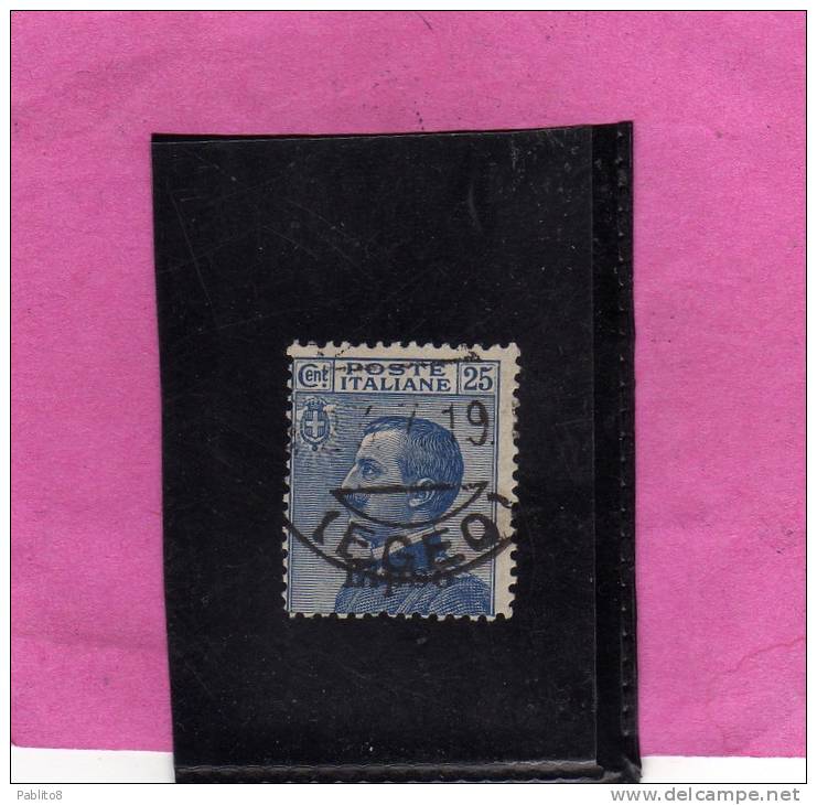 LIPSO 1912 25 C TIMBRATO - Aegean (Lipso)