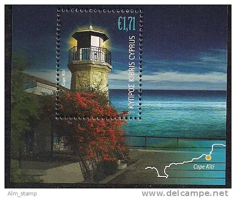 2011.  Zypern Mi.  Bl. 35 ** MNH - Lighthouses