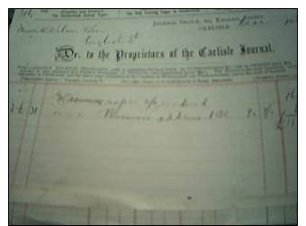 England Carlisle Invoice Journal 1893 - Regno Unito