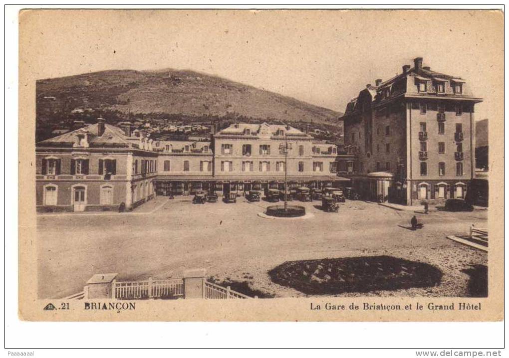 BRIANCON  LA GARE DE BRIANCON ET LE GRAND HOTEL - Briancon