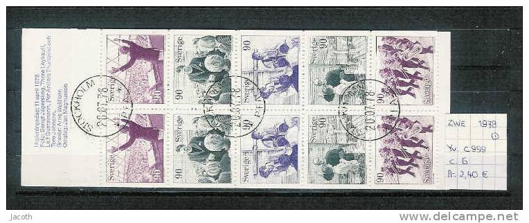 Zweden 1978 - Yv. C999 Michel MH66 Gest./obl./used - 1951-80