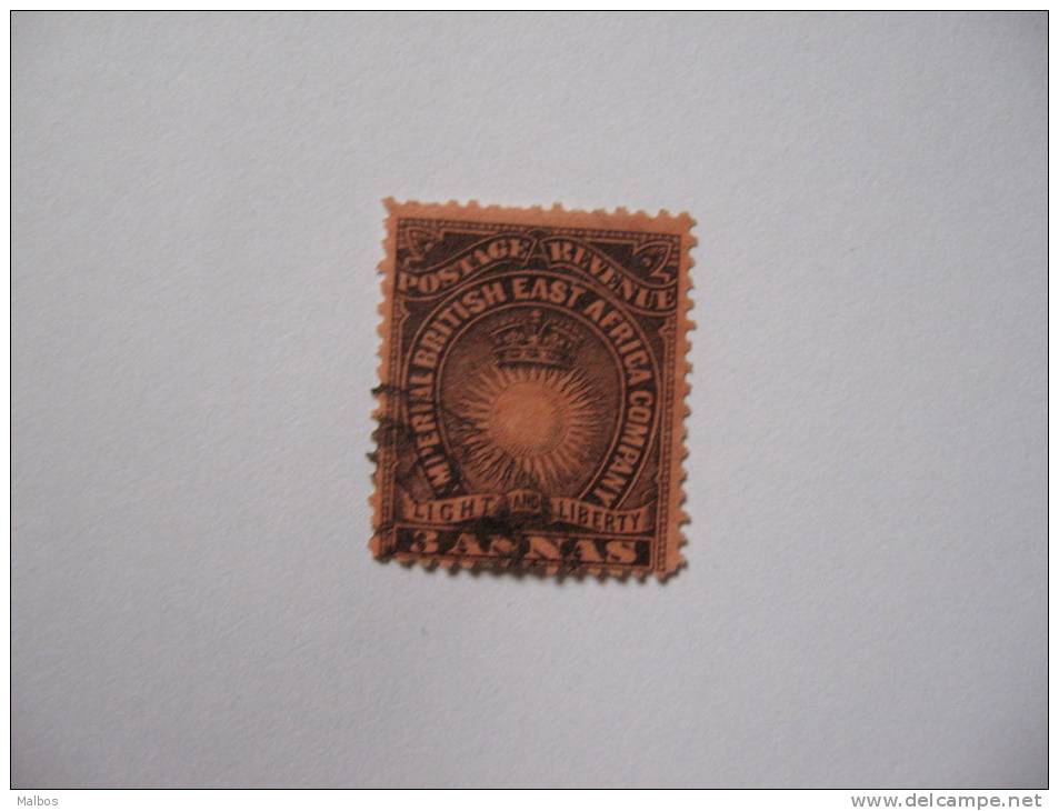 AFRIQUE ORIENTALE  1890 (o) S&G# 8  - P14 - Unwmk - Black / Dull Red - Britisch-Ostafrika