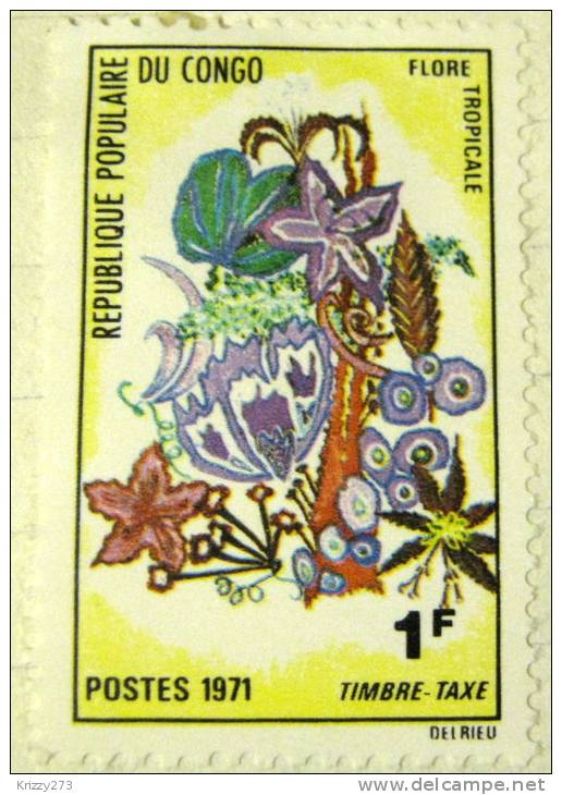 Congo 1971 Tropical Flowers 1f - Mint Hinged - Nuovi