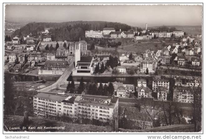 Cpsm. Pf. LUZERN. St.Karli Mit Kantonsspital - Lucerne