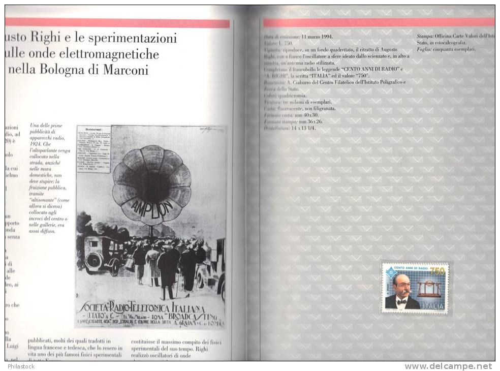 ITALIE Année 1994 **  Compléte Dans Son Livre Officiel Des Postes (88 Pages) Avec Reliure - Années Complètes