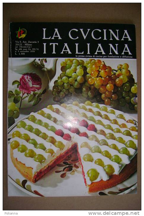 PAW/19 LA CUCINA ITALIANA N.9 1978 /RICETTE/GASTRONOMIA - Casa, Giardino, Cucina