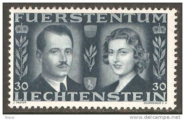 Liechtenstein 1943 Mi# 213 ** MNH - Prince And Princess - Nuevos