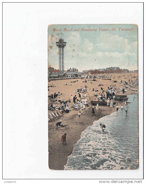 OLD FOREIGN 6598 - UNITED KINGDOM - NORTH BEACH AND REVOLVING TOWER, GT YARMOUTH - Great Yarmouth