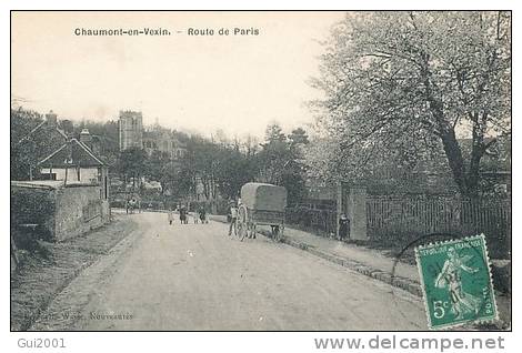 CHAUMONT EN VEXIN  (60) ROUTE DE PARIS - Chaumont En Vexin