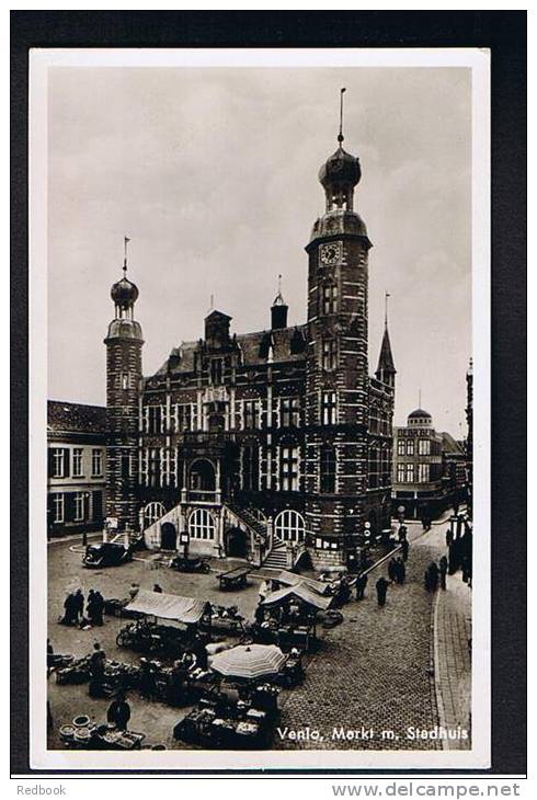 RB 786 - Real Photo Postcard Markt M. Stadhuis Venlo Netherlands - Venlo