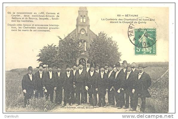 62 // BETHUNE, La Confrérie Des Charitables De Saint Eloi Devant La Chapelle De Quinty, - Bethune