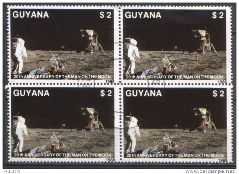 Guyana - Mi-Nr 2487 Viererblock Gestempelt / Bloc Of Four Used (A711) - Sud America