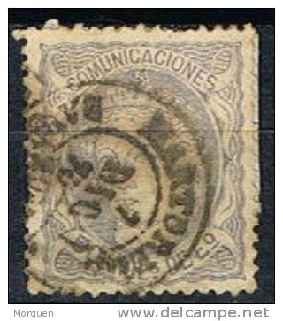 50 Milesimas Alegoria 1870, Fechador MARTORELL (Barcelona) , Num 107 º - Used Stamps