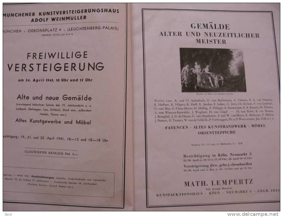 Kunst Rundschau März 1941 -Monatschrift Für Alte Und Neue Kunst Innendekoration, Kunsthandwerk, Baukunst - Architettura