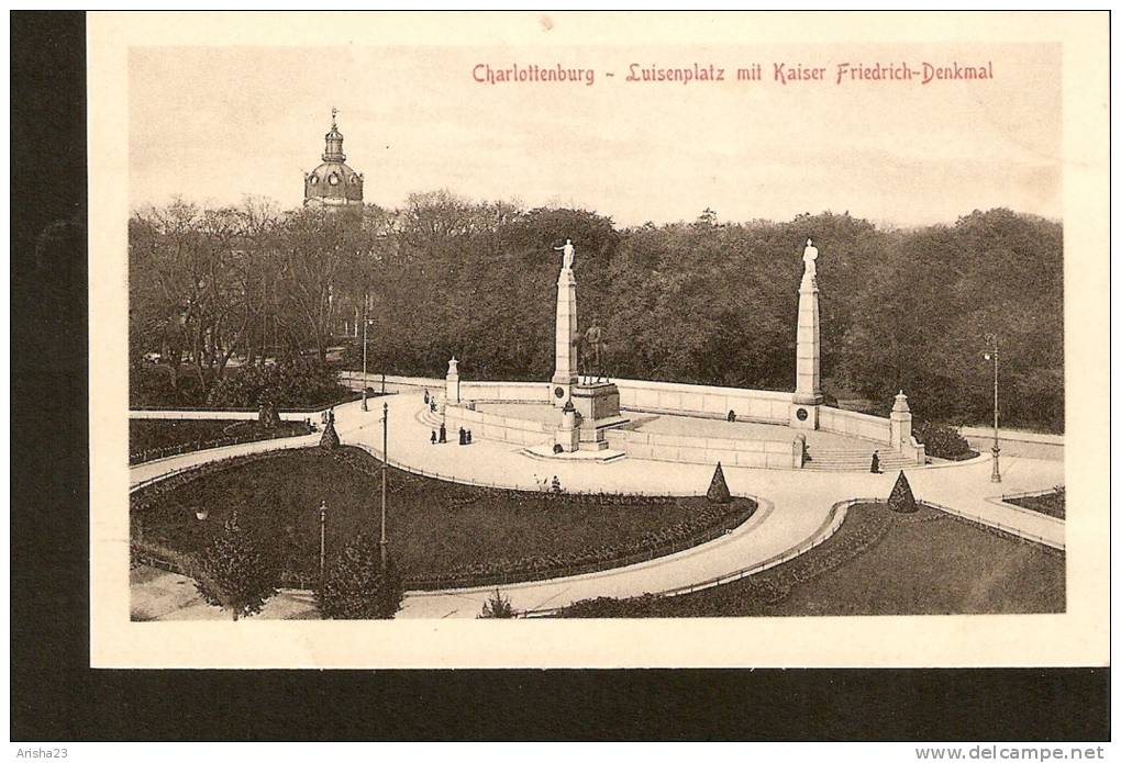 Germany, Charlottenburg - Luisenplatz Mit Kaiser Friedrich Denkmal - Stengel & Co., G.m.b. H., Dresden 396 - Charlottenburg