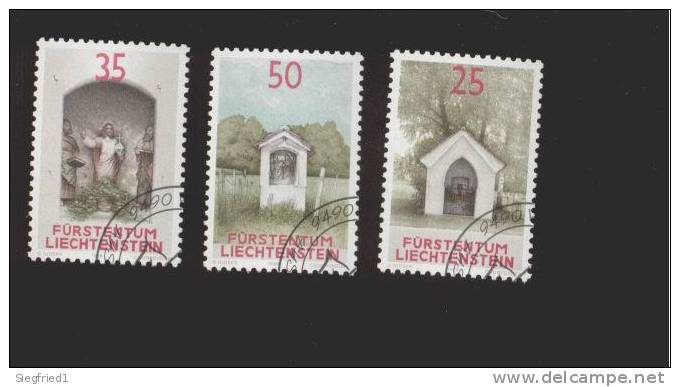 Liechtenstein  Gestempelt 951-953 Bildstöcke - Used Stamps