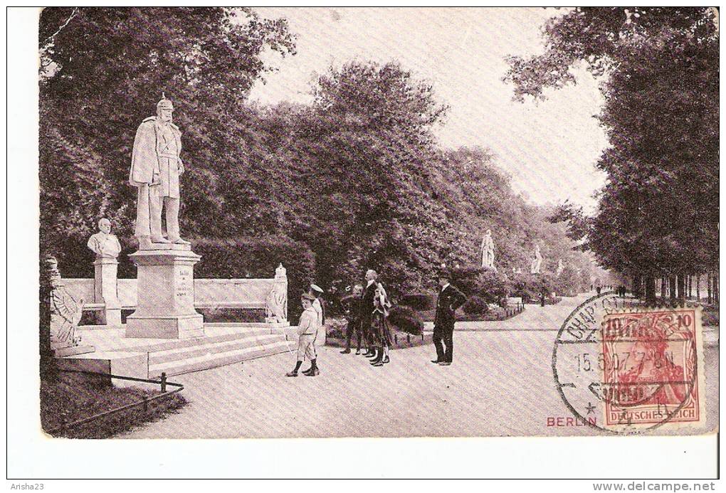Germany, Berlin - Pass Anvers & Charlottenburg Post In 1907 - Thcodor Eismann, Leipzig 267 Duplex - Charlottenburg