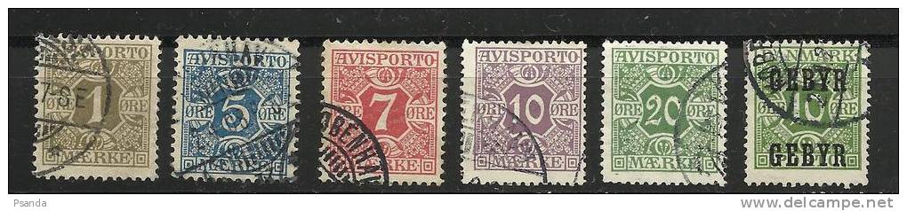 1914 Denmark Avisporto  Mino 1y-5y +Gebyr - Paquetes Postales