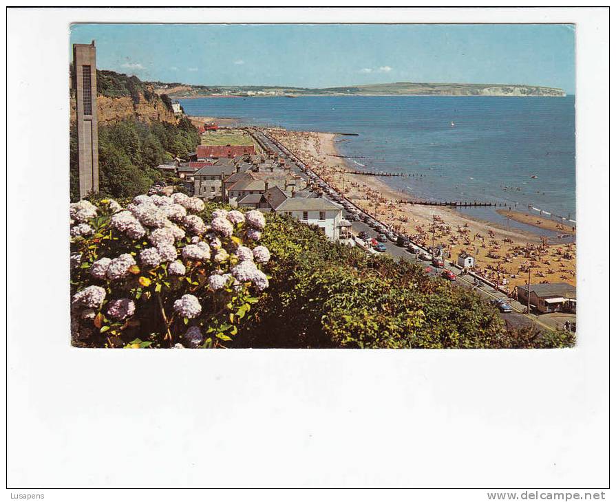 OLD FOREIGN 6656 - UNITED KINGDOM - HYDRANGEAS ESPLANADE AND THE LIFT SHANKLIN I.W. - Autres & Non Classés