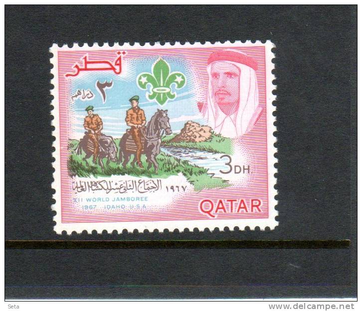 SCOUT  Of Qatar  Mint 1 Val. Idaho Jamboree - Qatar