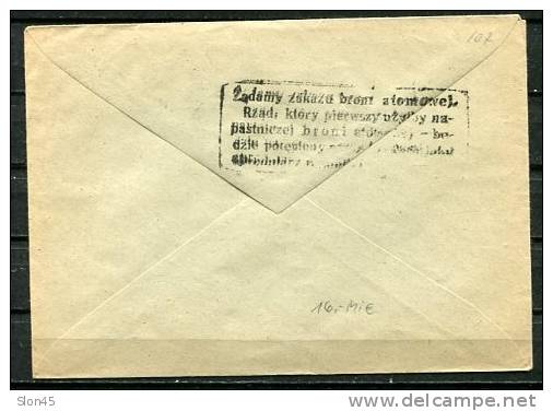 Poland Cover 1950 Cancel ( Swidnica Slaska 29.11.50) Overprint "Groszy" T26 - Covers & Documents