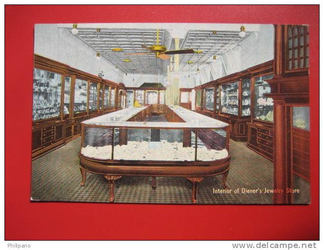 Pennsylvania > Harrisburg  Interior P&G Jewelry Store  Ca 1910--  --ref 329 - Harrisburg