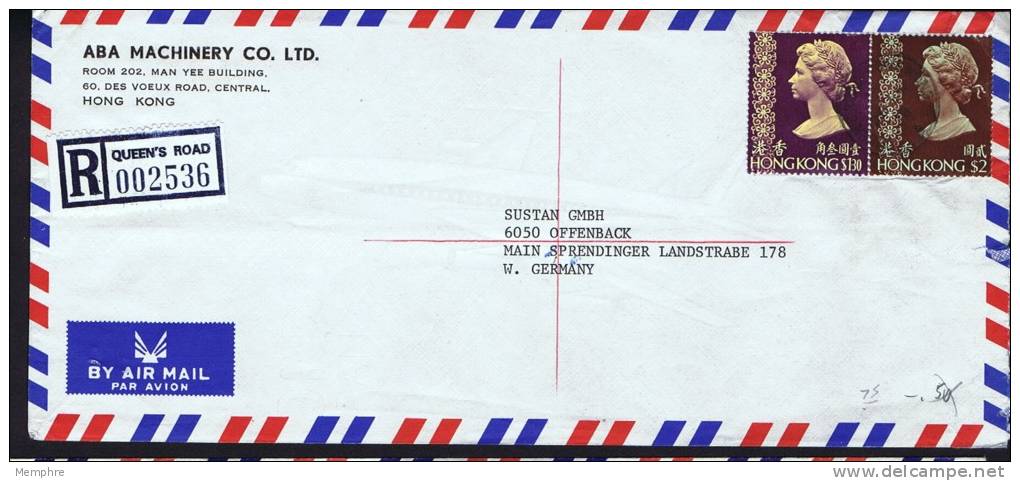 1978  Registered Air Mail Letter To Germany  $2 + $1.30 - Lettres & Documents