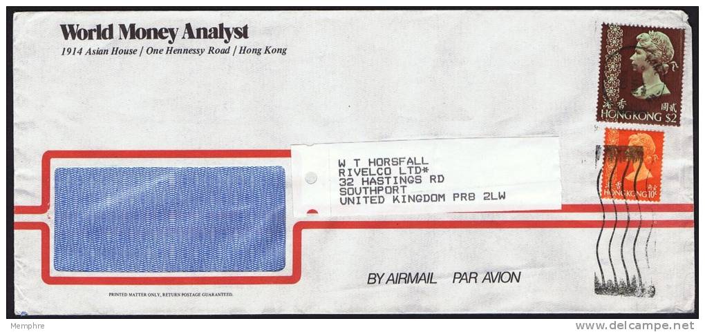 1980 Air Mail Letter To UK  $2 + $0.10 - Brieven En Documenten