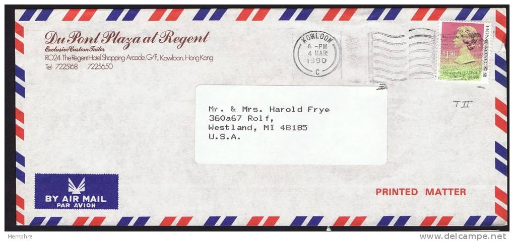 1990     Air Mail Letter To USA   $1.30 - Briefe U. Dokumente