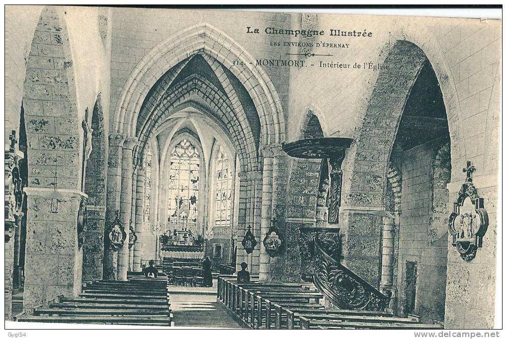 Montmort (Marne) Intérieur De L'église - Montmort Lucy