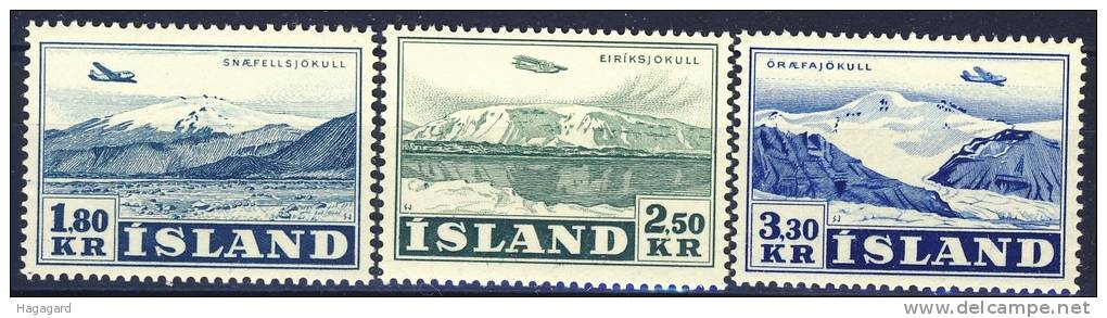 ##Iceland 1952. Michel 278-80. MNH(**) - Nuovi