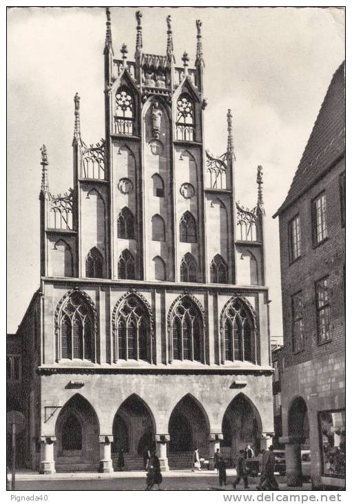 Cp , ALLEMAGNE , MÜNSTER , I. W. - Rathaus - Muenster